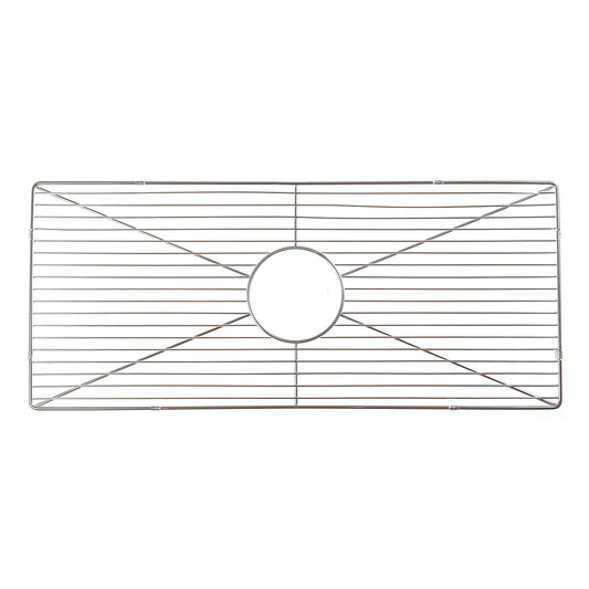 Nantucket Sinks Premium Kitchen 25" Polished Silver Stainless Steel Stainless Steel Bottom Grid BG-HC30