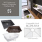 Nantucket Sinks Premium Kitchen 25" Polished Silver Stainless Steel Stainless Steel Bottom Grid BG-PR3018