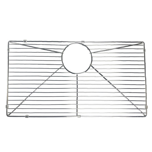 Nantucket Sinks Premium Kitchen 25" Polished Silver Stainless Steel Stainless Steel Bottom Grid BG-PR3018