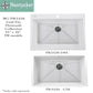 Nantucket Sinks Premium Kitchen 27" Polished Silver Stainless Steel Stainless Steel Bottom Grid BG-PR3320
