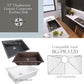 Nantucket Sinks Premium Kitchen 27" Polished Silver Stainless Steel Stainless Steel Bottom Grid BG-PR3320