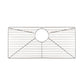 Nantucket Sinks Premium Kitchen 27" Polished Silver Stainless Steel Stainless Steel Bottom Grid BG-PR3320