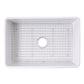 Nantucket Sinks Premium Kitchen 27" Polished Silver Stainless Steel Stainless Steel Bottom Grid BG-VC30S