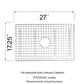 Nantucket Sinks Premium Kitchen 27" Polished Silver Stainless Steel Stainless Steel Bottom Grid BG-VC30S