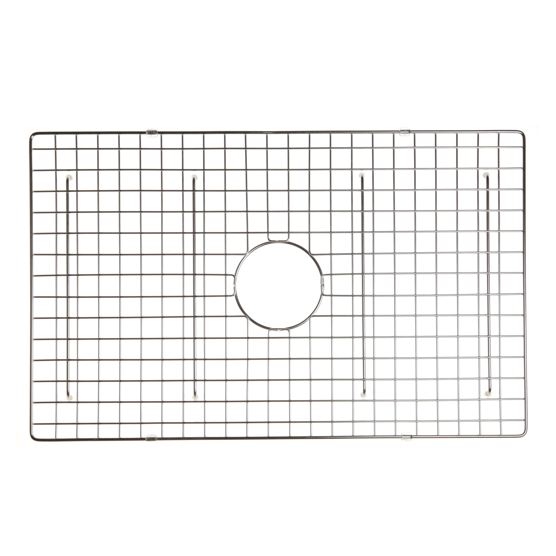 Nantucket Sinks Premium Kitchen 27" Polished Silver Stainless Steel Stainless Steel Bottom Grid BG-VC30S
