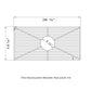Nantucket Sinks Premium Kitchen 29" Polished Silver Stainless Steel Stainless Steel Bottom Grid BG-HA33