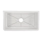 Nantucket Sinks Premium Kitchen 29" Polished Silver Stainless Steel Stainless Steel Bottom Grid BG-HA33