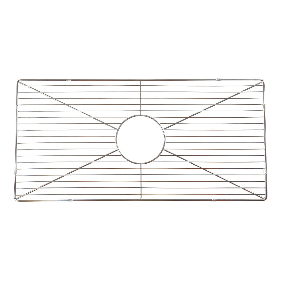 Nantucket Sinks Premium Kitchen 29" Polished Silver Stainless Steel Stainless Steel Bottom Grid BG-HA33