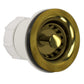 Nantucket Sinks Premium Kitchen 3" Polished Brass Brass Brass Junior Duo Bar Sink Drain