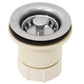 Nantucket Sinks Premium Kitchen 3" Polished Stainless Steel Junior Duo Bar Sink Drain