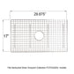 Nantucket Sinks Premium Kitchen 30" Polished Silver Stainless Steel Stainless Steel Bottom Grid BG-VC33S