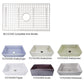 Nantucket Sinks Premium Kitchen 30" Polished Silver Stainless Steel Stainless Steel Bottom Grid BG-VC33S
