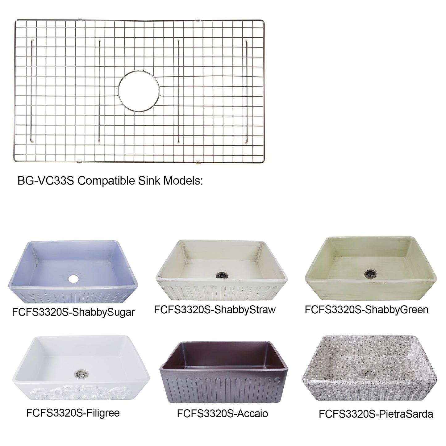 Nantucket Sinks Premium Kitchen 30" Polished Silver Stainless Steel Stainless Steel Bottom Grid BG-VC33S