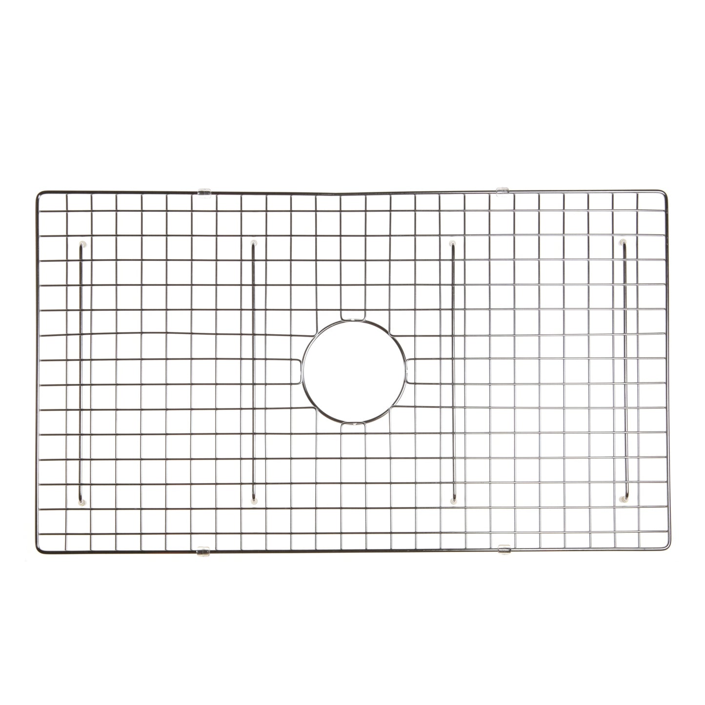 Nantucket Sinks Premium Kitchen 30" Polished Silver Stainless Steel Stainless Steel Bottom Grid BG-VC33S