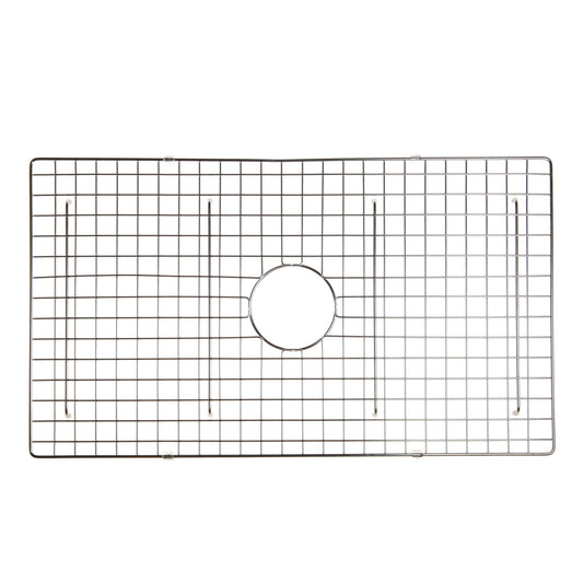 Nantucket Sinks Premium Kitchen 30" Polished Silver Stainless Steel Stainless Steel Bottom Grid BG-VC33S