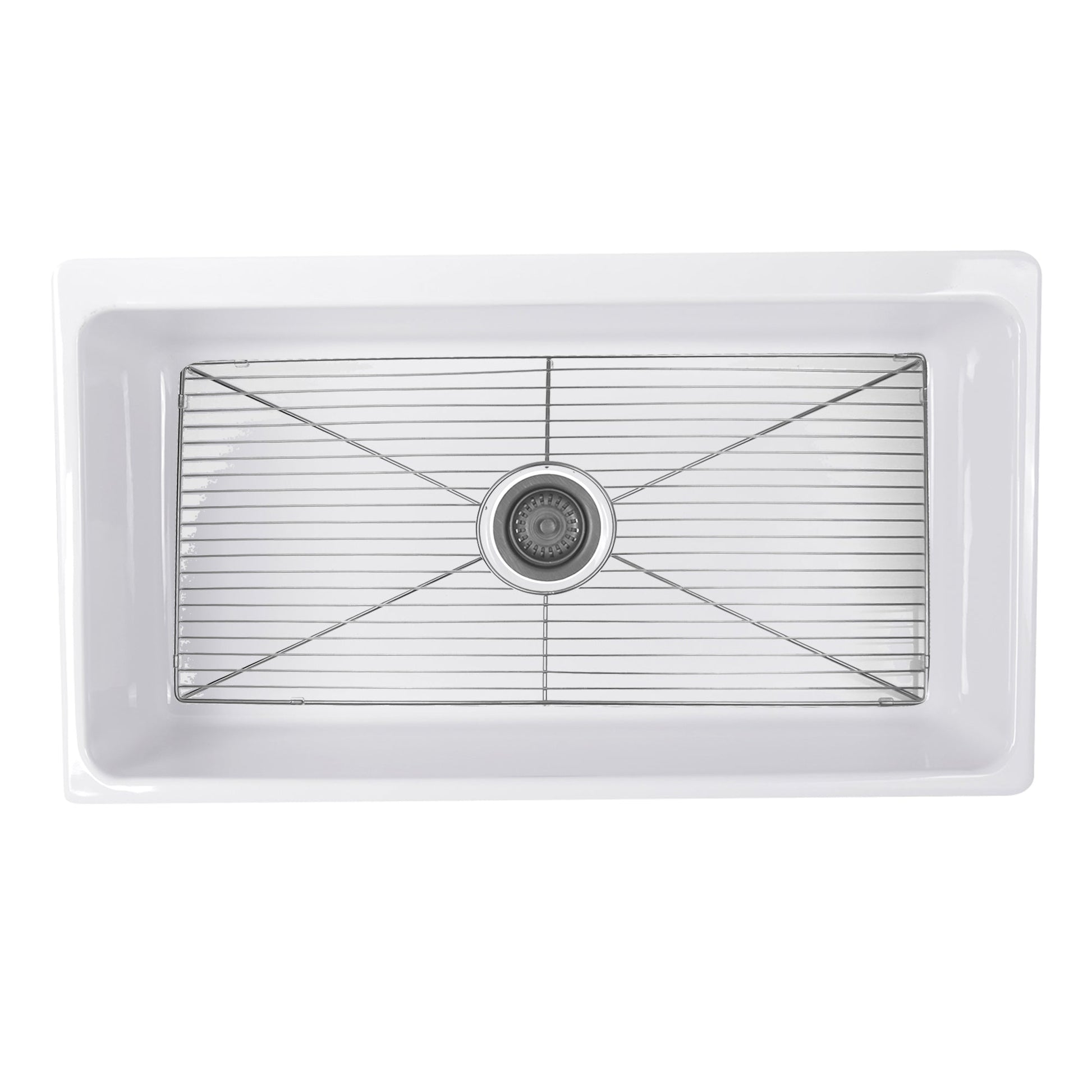 Nantucket Sinks Premium Kitchen 31" Polished Silver Stainless Steel Stainless Steel Bottom Grid BG-YM36