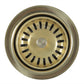 Nantucket Sinks Premium Kitchen 5" Brass Stainless Steel Extended Flange Disposal Kitchen Drain