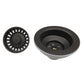 Nantucket Sinks Premium Kitchen 5" Brown Polymer and Plastic Basket Strainer Kitchen Drain For Granite Composite Sinks