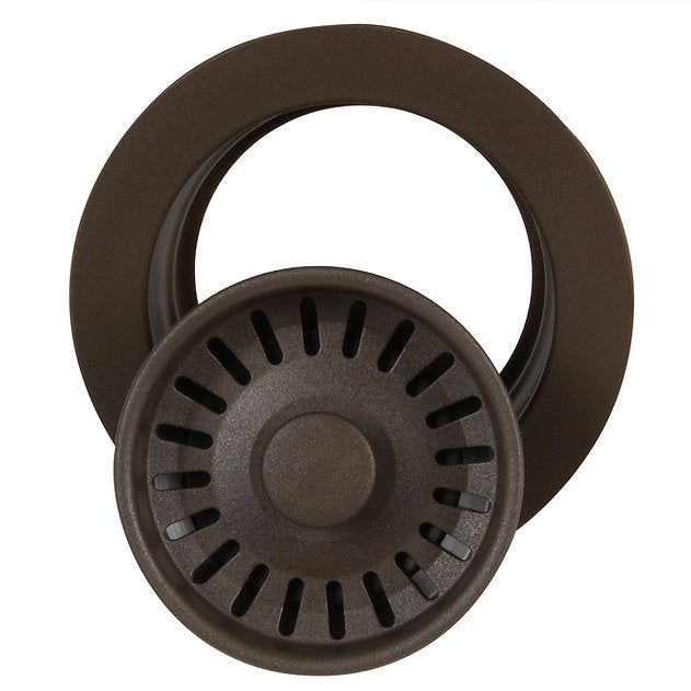 Nantucket Sinks Premium Kitchen 5" Brown Polymer and Plastic Disposal Trim For Granite Composite Sinks