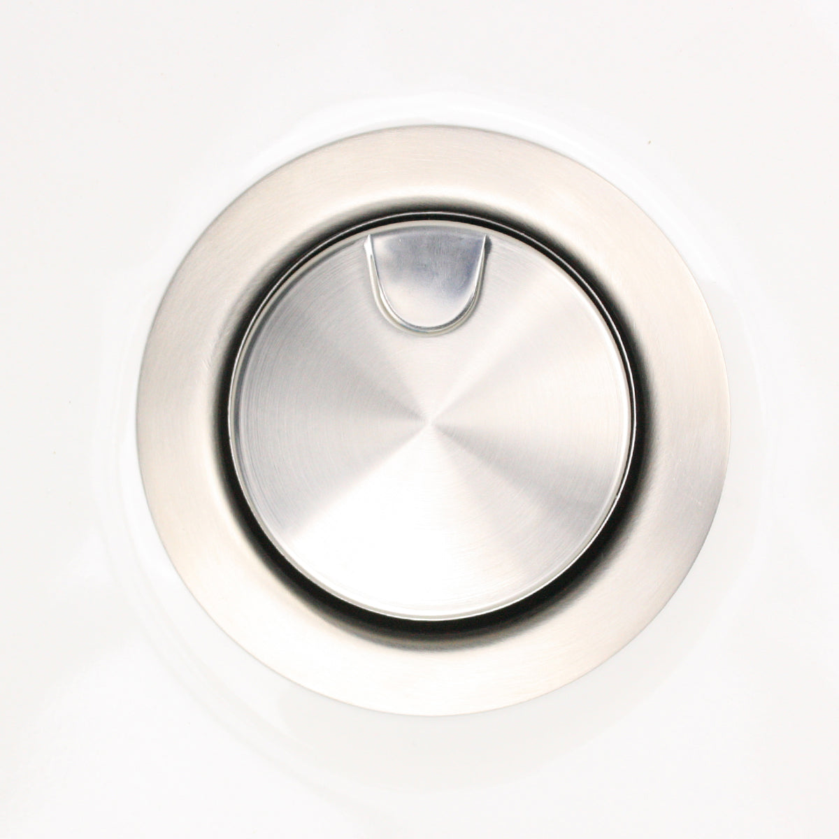 Nantucket Sinks Premium Kitchen 5" Brushed Satin Stainless Steel Flip Top Crumb Cup Inch Kitchen Drain