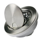Nantucket Sinks Premium Kitchen 5" Brushed Satin Stainless Steel Flip Top Crumb Cup Inch Kitchen Drain
