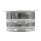 Nantucket Sinks Premium Kitchen 5" Brushed Stainless Silver Stainless Steel Extended Flange Disposal Kitchen Drain