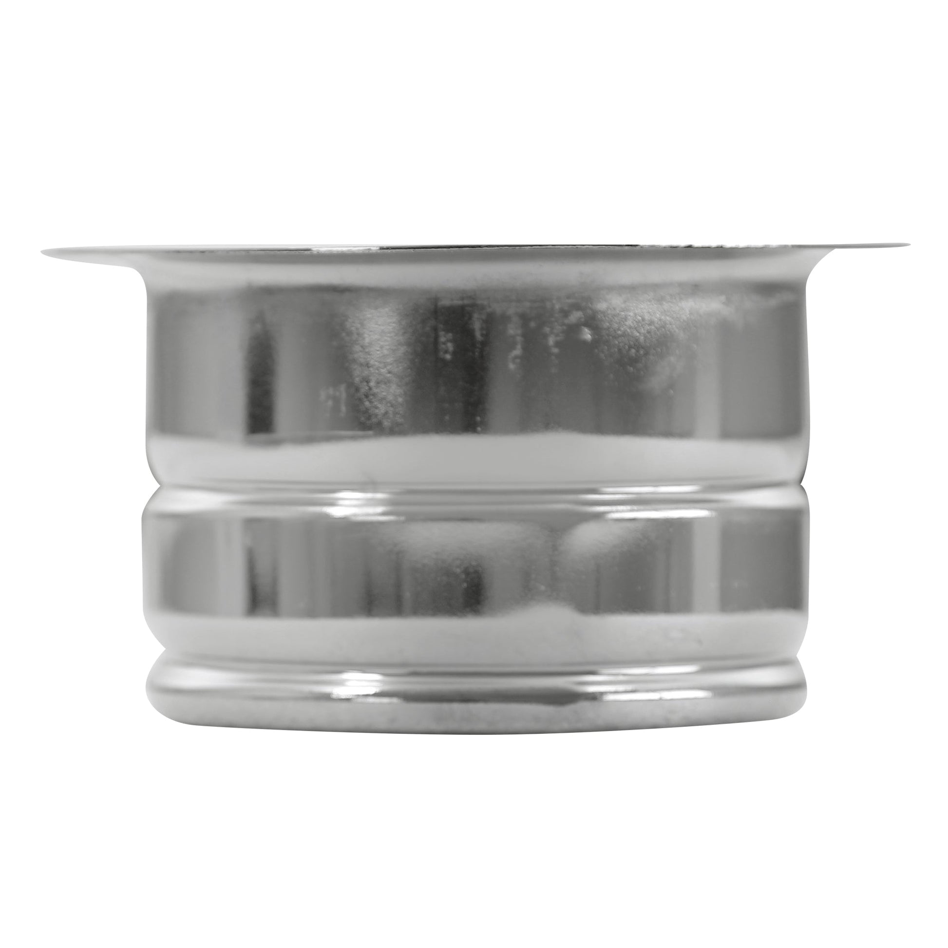 Nantucket Sinks Premium Kitchen 5" Brushed Stainless Silver Stainless Steel Extended Flange Disposal Kitchen Drain