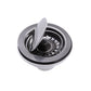 Nantucket Sinks Premium Kitchen 5" Chrome Stainless Steel Flip Top Crumb Cup Kitchen Drain