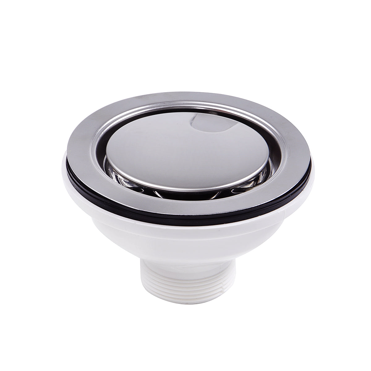 Nantucket Sinks Premium Kitchen 5" Chrome Stainless Steel Flip Top Crumb Cup Kitchen Drain