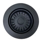Nantucket Sinks Premium Kitchen 5" Matte Black Polymer and Plastic Disposal Trim For Granite Composite Sinks