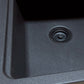 Nantucket Sinks Premium Kitchen 5" Matte Black Polymer and Plastic Disposal Trim For Granite Composite Sinks