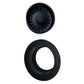 Nantucket Sinks Premium Kitchen 5" Matte Black Polymer and Plastic Disposal Trim For Granite Composite Sinks