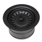 Nantucket Sinks Premium Kitchen 5" Matte Black Stainless Steel Extended Flange Disposal Kitchen Drain