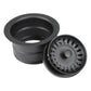 Nantucket Sinks Premium Kitchen 5" Matte Black Stainless Steel Extended Flange Disposal Kitchen Drain