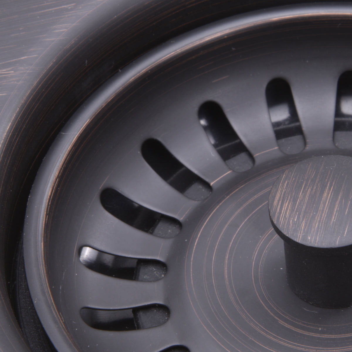 Nantucket Sinks Premium Kitchen 5" Oil Rubbed Dark Bronze Stainless Steel Extended Flange Disposal Kitchen Drain