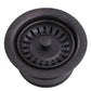 Nantucket Sinks Premium Kitchen 5" Oil Rubbed Dark Bronze Stainless Steel Extended Flange Disposal Kitchen Drain
