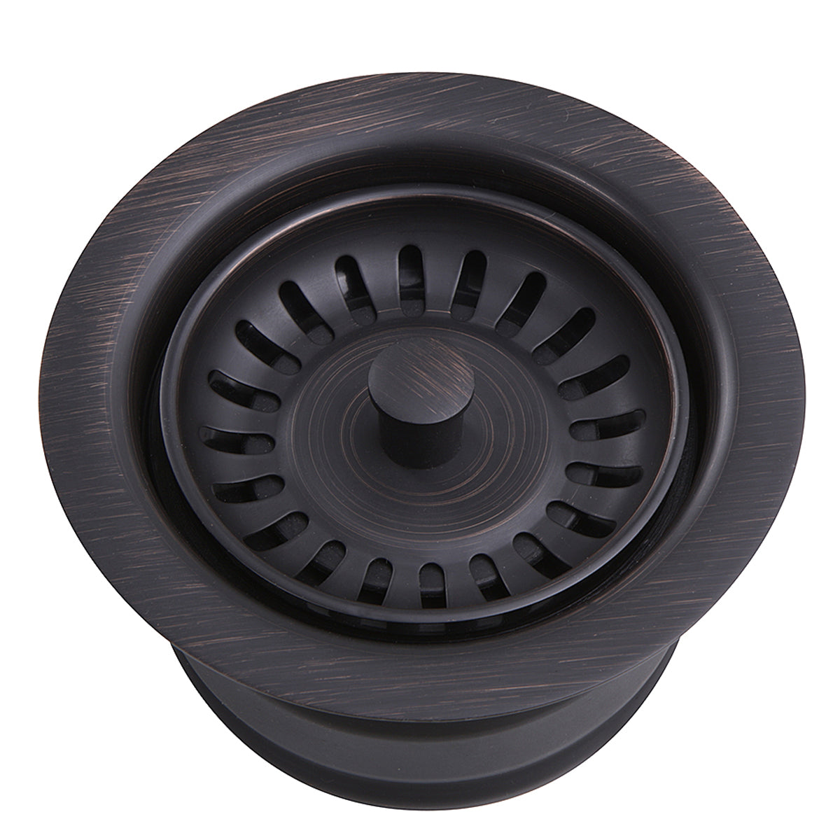 Nantucket Sinks Premium Kitchen 5" Oil Rubbed Dark Bronze Stainless Steel Extended Flange Disposal Kitchen Drain