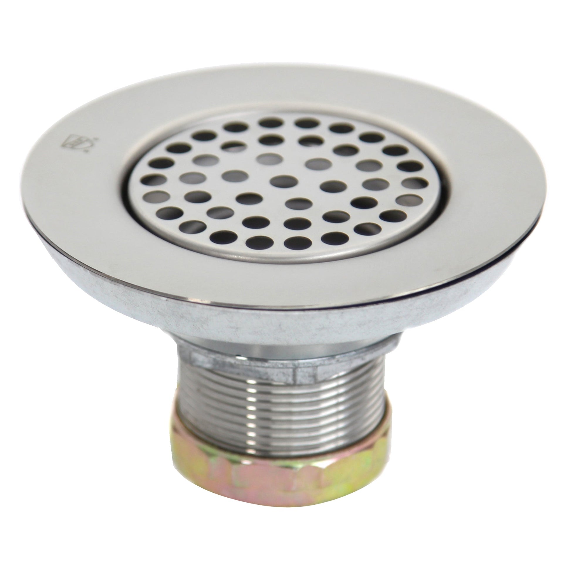 Nantucket Sinks Premium Kitchen 5" Polished, Brushed Silver Stainless Steel/Brass Utility Sink Grid Drain