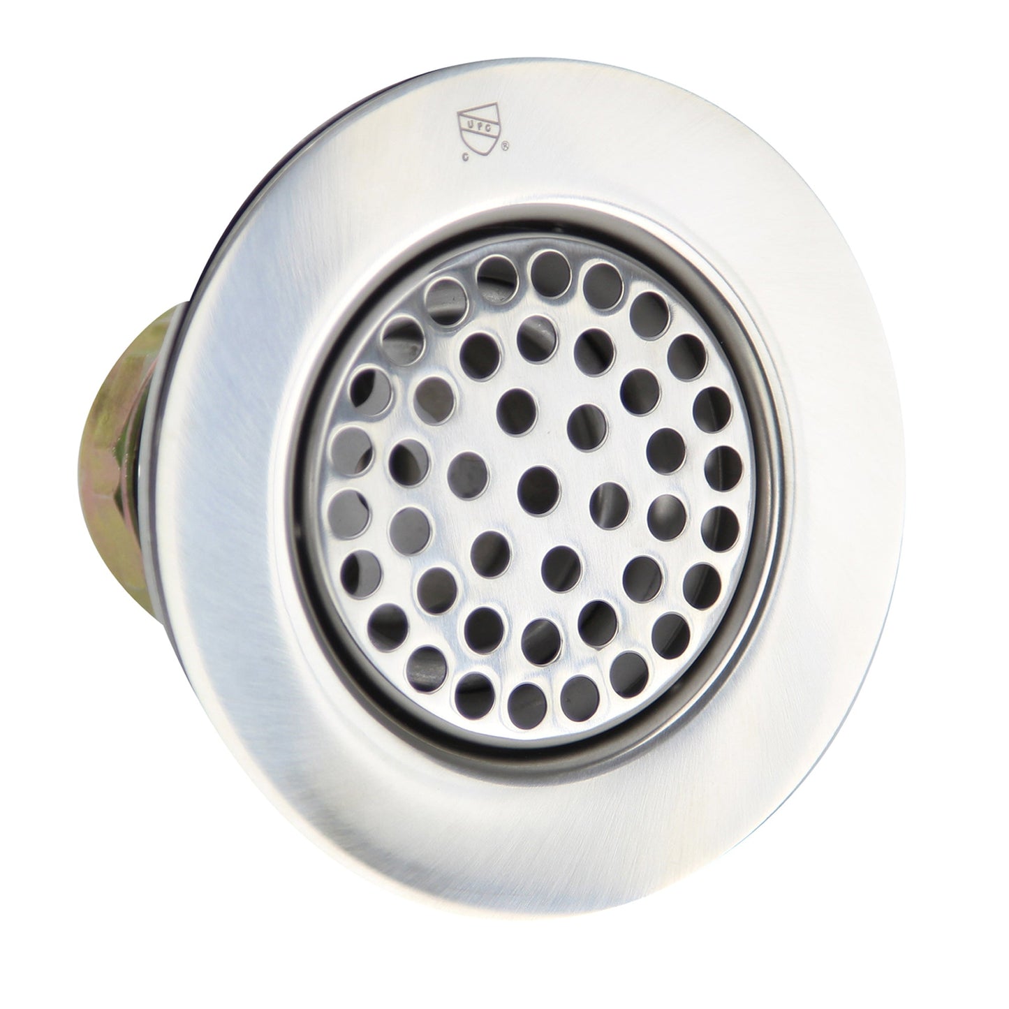 Nantucket Sinks Premium Kitchen 5" Polished, Brushed Silver Stainless Steel/Brass Utility Sink Grid Drain