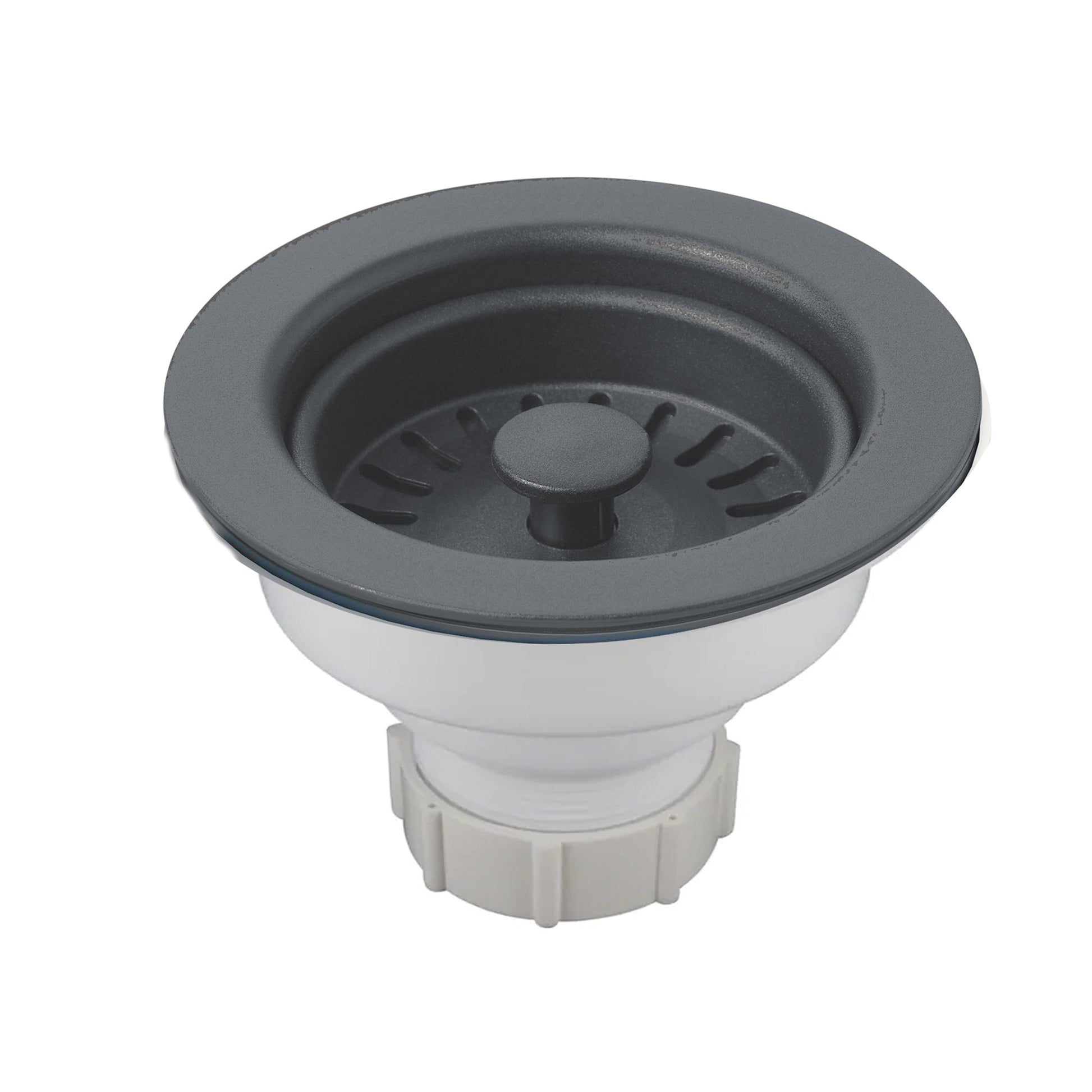 Nantucket Sinks Premium Kitchen 5" Titanium Polymer and Plastic Basket Strainer Kitchen Drain For Granite Composite Sinks