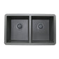Nantucket Sinks Premium Kitchen 5" Titanium Polymer and Plastic Basket Strainer Kitchen Drain For Granite Composite Sinks