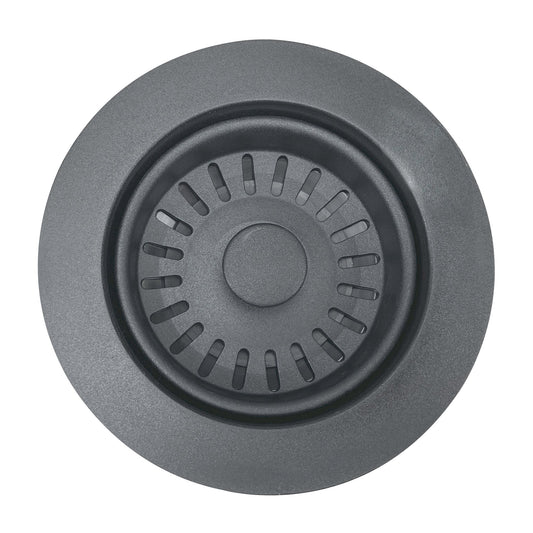 Nantucket Sinks Premium Kitchen 5" Titanium Polymer and Plastic Basket Strainer Kitchen Drain For Granite Composite Sinks