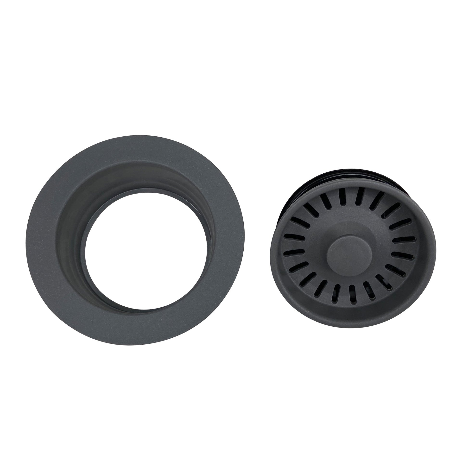 Nantucket Sinks Premium Kitchen 5" Titanium Polymer and Plastic Disposal Trim For Granite Composite Sinks