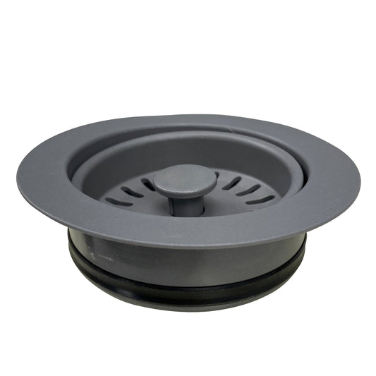 Nantucket Sinks Premium Kitchen 5" Titanium Polymer and Plastic Disposal Trim For Granite Composite Sinks