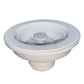 Nantucket Sinks Premium Kitchen 5" White Polymer and Plastic Basket Strainer Kitchen Drain For Granite Composite Sinks