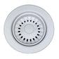 Nantucket Sinks Premium Kitchen 5" White Polymer and Plastic Disposal Trim For Granite Composite Sinks