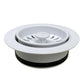 Nantucket Sinks Premium Kitchen 5" White Polymer and Plastic Disposal Trim For Granite Composite Sinks