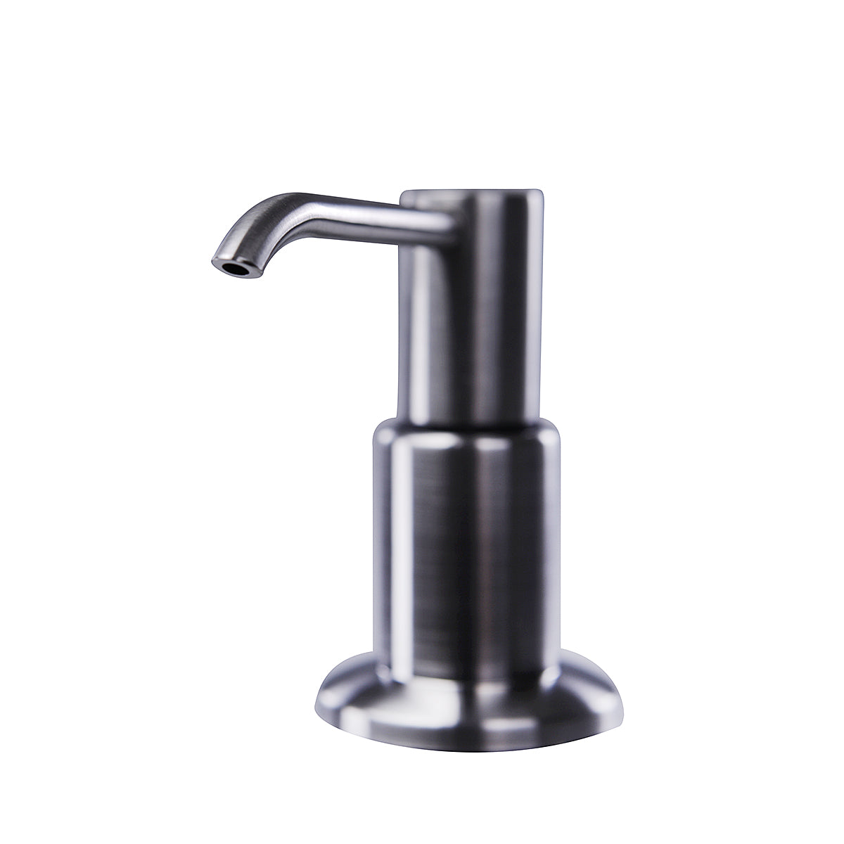 Nantucket Sinks Premium Kitchen " Brushed Nickel Nickel Metal-Brass and PVC plastic Soap Dispenser