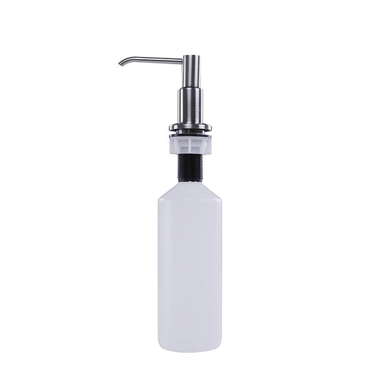 Nantucket Sinks Premium Kitchen " Brushed Nickel Nickel Metal-Brass and PVC plastic Soap Dispenser