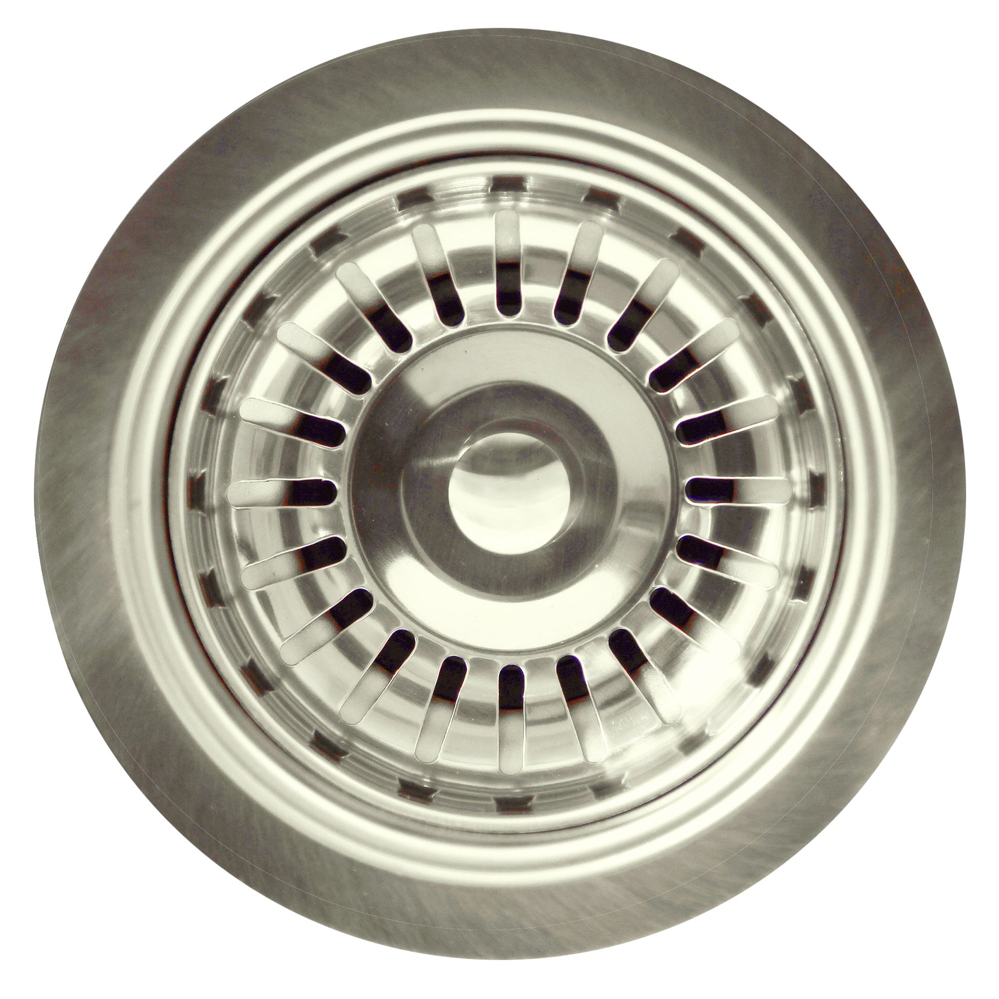 Nantucket Sinks Premium Kitchen " Brushed Satin Stainless Steel Basket Strainer Kitchen Drain